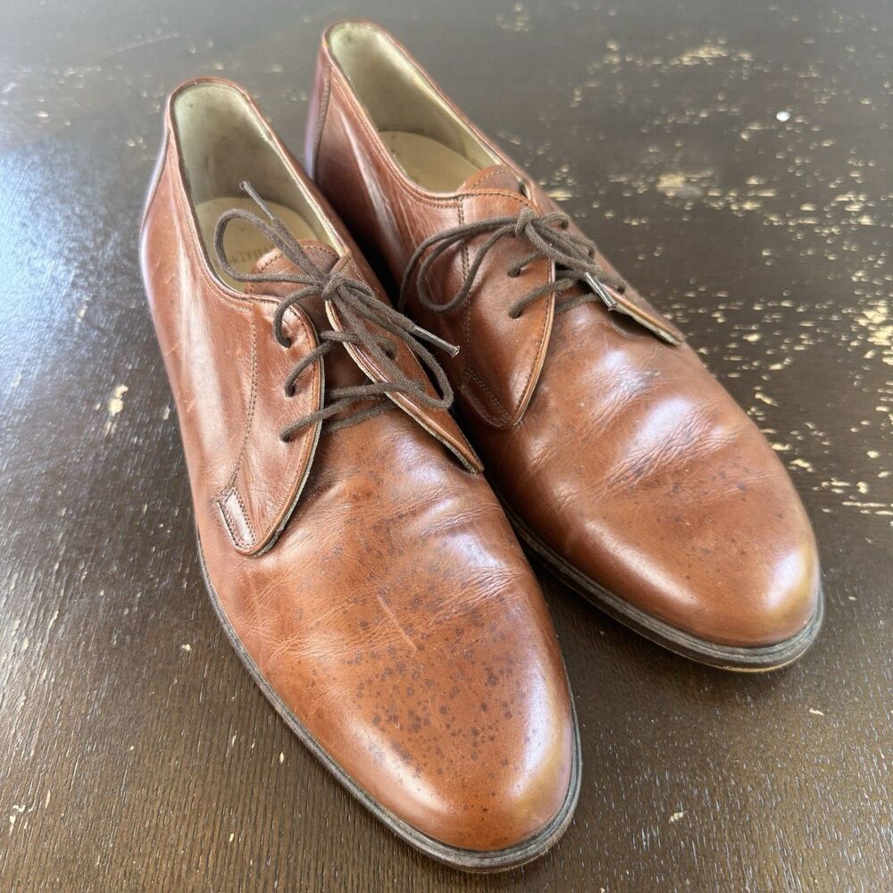 Vintage Bally Genuine Leather Shoes Size 8D Brown